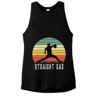 Baseball Batter Pitcher Pitching Closer Relief Strikeout K Ladies PosiCharge Tri-Blend Wicking Tank