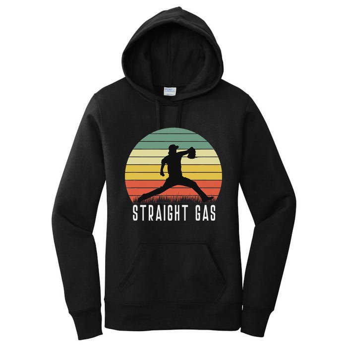 Baseball Batter Pitcher Pitching Closer Relief Strikeout K Women's Pullover Hoodie