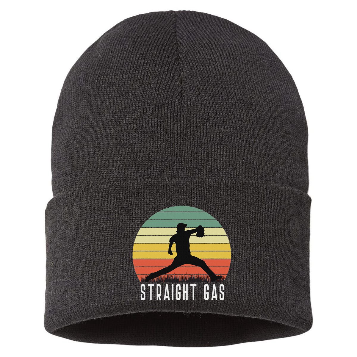 Baseball Batter Pitcher Pitching Closer Relief Strikeout K Sustainable Knit Beanie