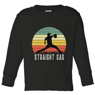 Baseball Batter Pitcher Pitching Closer Relief Strikeout K Toddler Long Sleeve Shirt