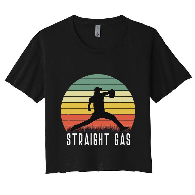 Baseball Batter Pitcher Pitching Closer Relief Strikeout K Crop Top