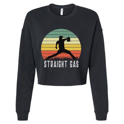 Baseball Batter Pitcher Pitching Closer Relief Strikeout K Cropped Pullover Crew