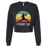 Baseball Batter Pitcher Pitching Closer Relief Strikeout K Cropped Pullover Crew
