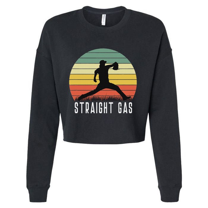 Baseball Batter Pitcher Pitching Closer Relief Strikeout K Cropped Pullover Crew