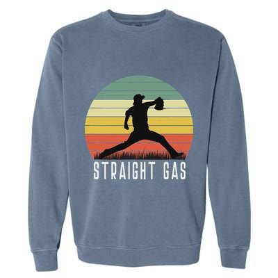 Baseball Batter Pitcher Pitching Closer Relief Strikeout K Garment-Dyed Sweatshirt