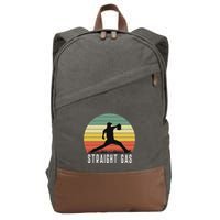 Baseball Batter Pitcher Pitching Closer Relief Strikeout K Cotton Canvas Backpack