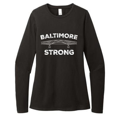 Baltimore Bridge Pray For Baltimore Baltimore Strong Womens CVC Long Sleeve Shirt