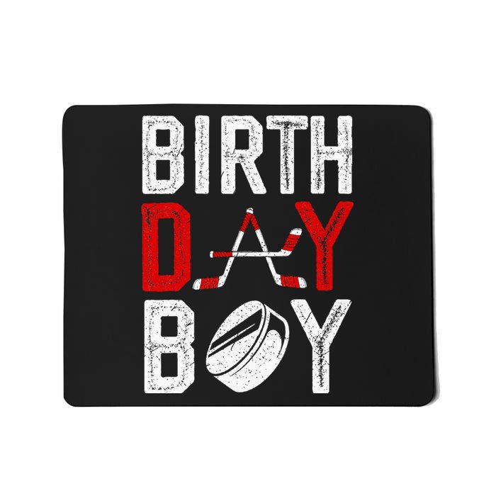 Boy Birthday Party Decorations Hockey Winter Sports Fans Mousepad