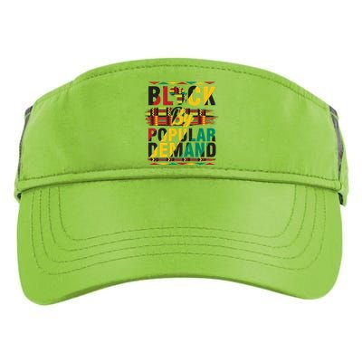 Black By Popular Demand Celebrate Black History Adult Drive Performance Visor