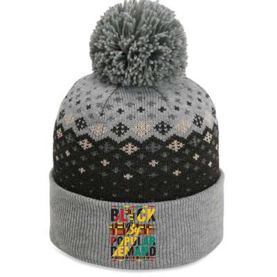 Black By Popular Demand Celebrate Black History The Baniff Cuffed Pom Beanie