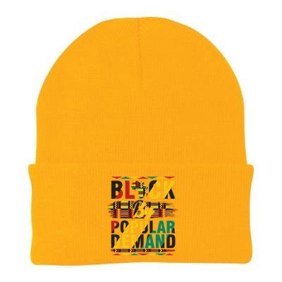 Black By Popular Demand Celebrate Black History Knit Cap Winter Beanie