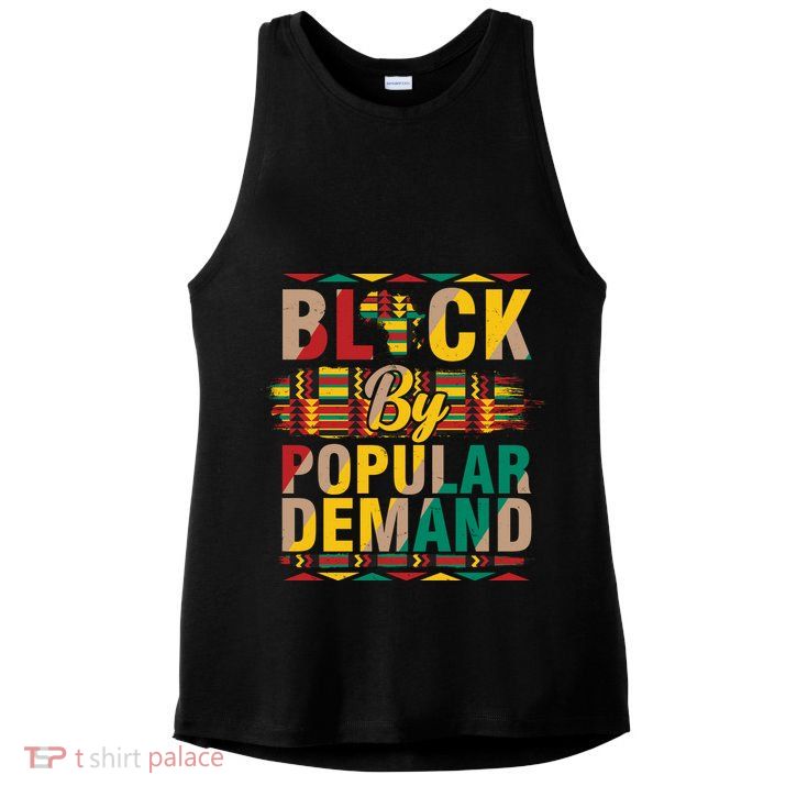 Black By Popular Demand Celebrate Black History Ladies PosiCharge Tri-Blend Wicking Tank