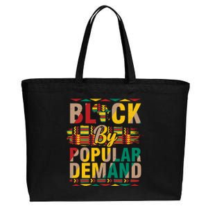 Black By Popular Demand Celebrate Black History Cotton Canvas Jumbo Tote