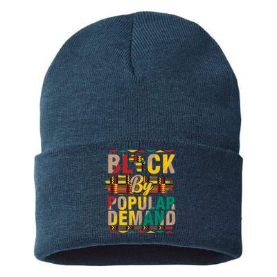 Black By Popular Demand Celebrate Black History Sustainable Knit Beanie