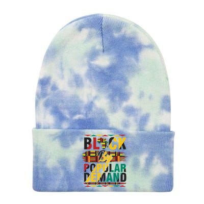 Black By Popular Demand Celebrate Black History Tie Dye 12in Knit Beanie