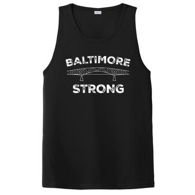 Baltimore Bridge Pray For Baltimore Baltimore Strong PosiCharge Competitor Tank