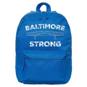 Baltimore Bridge Pray For Baltimore Baltimore Strong 16 in Basic Backpack