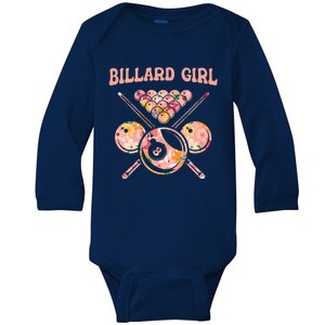 Billiard Billard Player 8ball Pool Snooker Billiards Gift Baby Long Sleeve Bodysuit