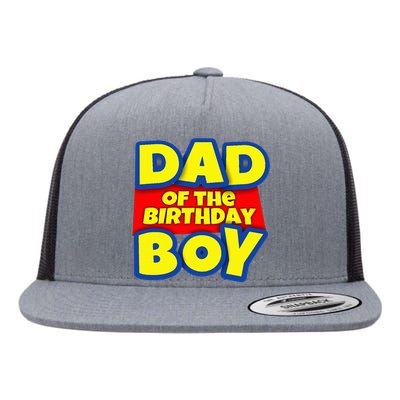 Birthday Boy Proud Dad Gift Flat Bill Trucker Hat