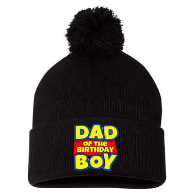 Birthday Boy Proud Dad Gift Pom Pom 12in Knit Beanie