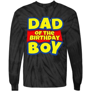 Birthday Boy Proud Dad Gift Tie-Dye Long Sleeve Shirt