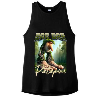 Brr Brr Patapim Italian Brainrot Meme Forest Monkey Bootleg  Ladies PosiCharge Tri-Blend Wicking Tank