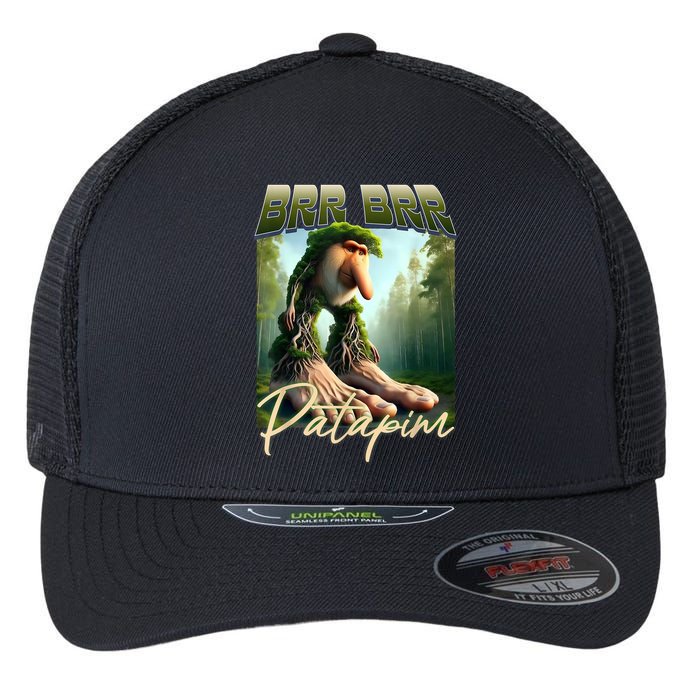 Brr Brr Patapim Italian Brainrot Meme Forest Monkey Bootleg  Flexfit Unipanel Trucker Cap