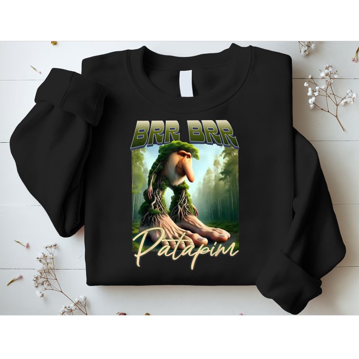 Brr Brr Patapim Italian Brainrot Meme Forest Monkey Bootleg  Sweatshirt