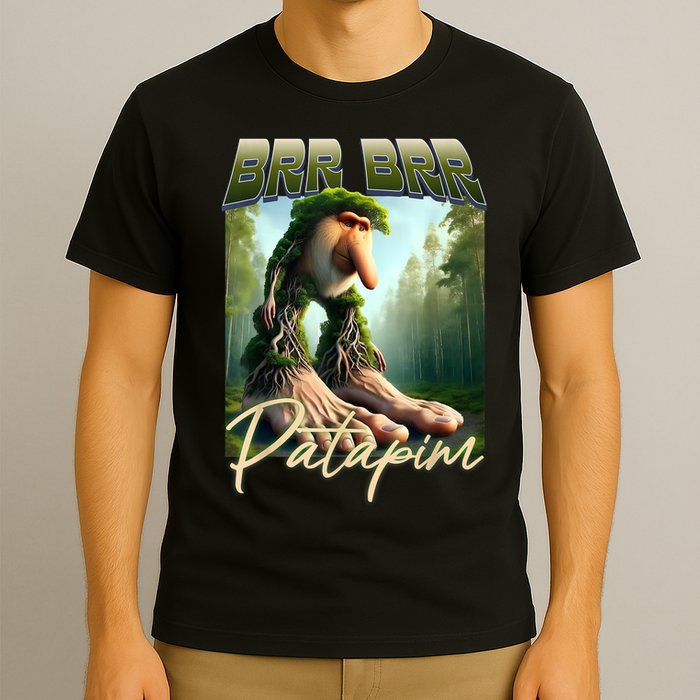 Brr Brr Patapim Italian Brainrot Meme Forest Monkey Bootleg  T-Shirt
