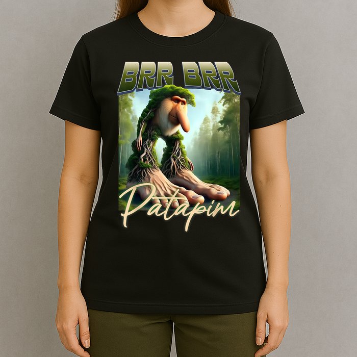 Brr Brr Patapim Italian Brainrot Meme Forest Monkey Bootleg  T-Shirt