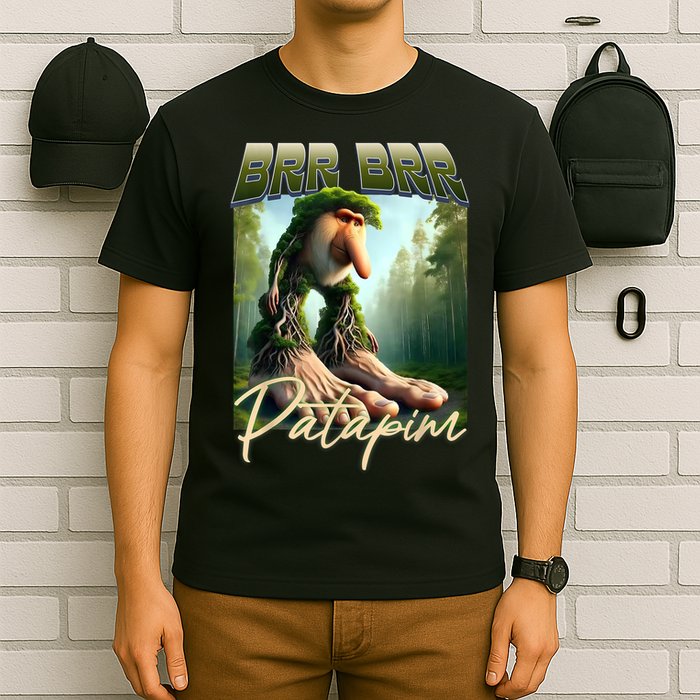Brr Brr Patapim Italian Brainrot Meme Forest Monkey Bootleg  T-Shirt