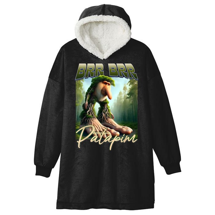 Brr Brr Patapim Italian Brainrot Meme Forest Monkey Bootleg  Hooded Wearable Blanket