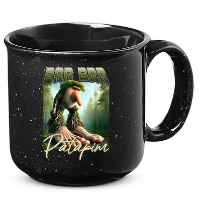 Brr Brr Patapim Italian Brainrot Meme Forest Monkey Bootleg  15oz Campfire Ceramic Mug
