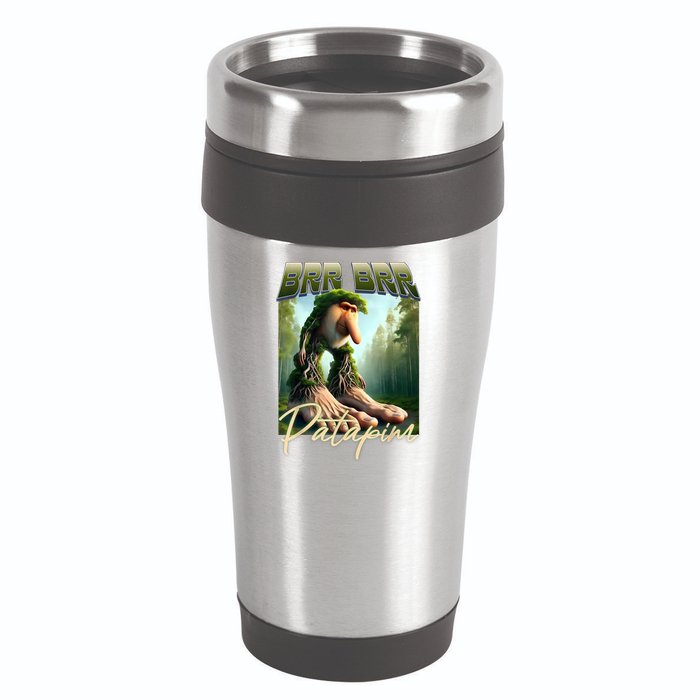 Brr Brr Patapim Italian Brainrot Meme Forest Monkey Bootleg  16oz Travel Tumbler