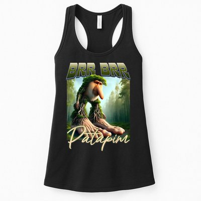 Brr Brr Patapim Italian Brainrot Meme Forest Monkey Bootleg  Womens Tank Top