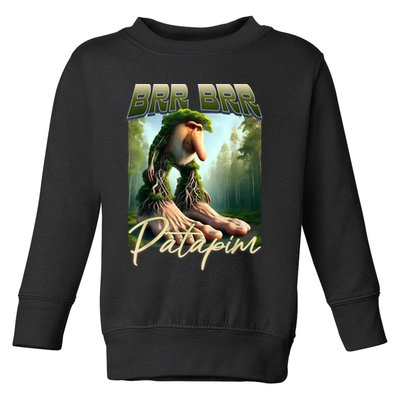 Brr Brr Patapim Italian Brainrot Meme Forest Monkey Bootleg  Toddler Sweatshirt