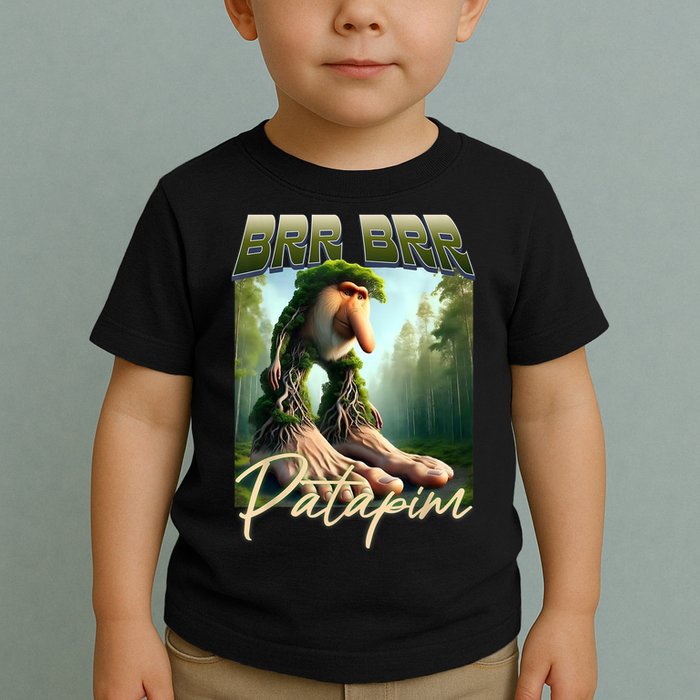 Brr Brr Patapim Italian Brainrot Meme Forest Monkey Bootleg  Toddler T-Shirt