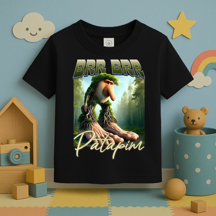 Brr Brr Patapim Italian Brainrot Meme Forest Monkey Bootleg  Toddler T-Shirt
