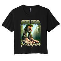 Brr Brr Patapim Italian Brainrot Meme Forest Monkey Bootleg  Crop Top