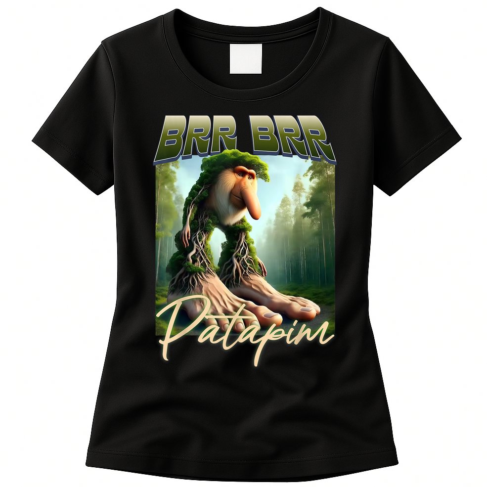 Brr Brr Patapim Italian Brainrot Meme Forest Monkey Bootleg  Womens T-Shirt