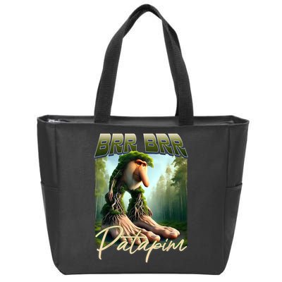 Brr Brr Patapim Italian Brainrot Meme Forest Monkey Bootleg  Zip Tote Bag