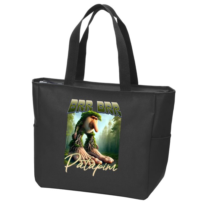 Brr Brr Patapim Italian Brainrot Meme Forest Monkey Bootleg  Zip Tote Bag