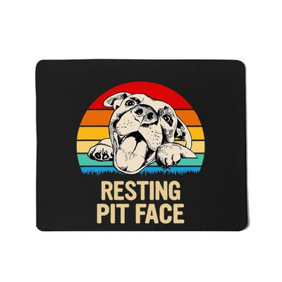 Bombshell Bullies Pit Bull Rescue Resting Pit Face Mousepad