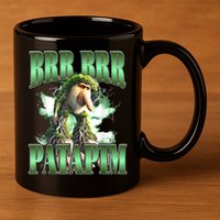 Brr Brr Patapim Italian Brainrot Meme 11oz C Handle Ceramic Mug