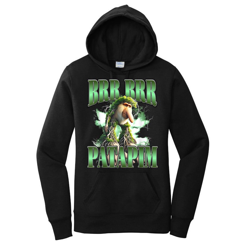 Brr Brr Patapim Italian Brainrot Meme Women's Pullover Hoodie