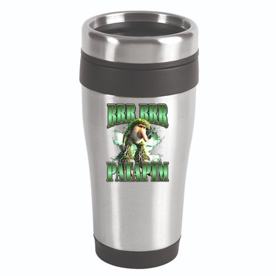 Brr Brr Patapim Italian Brainrot Meme 16oz Travel Tumbler