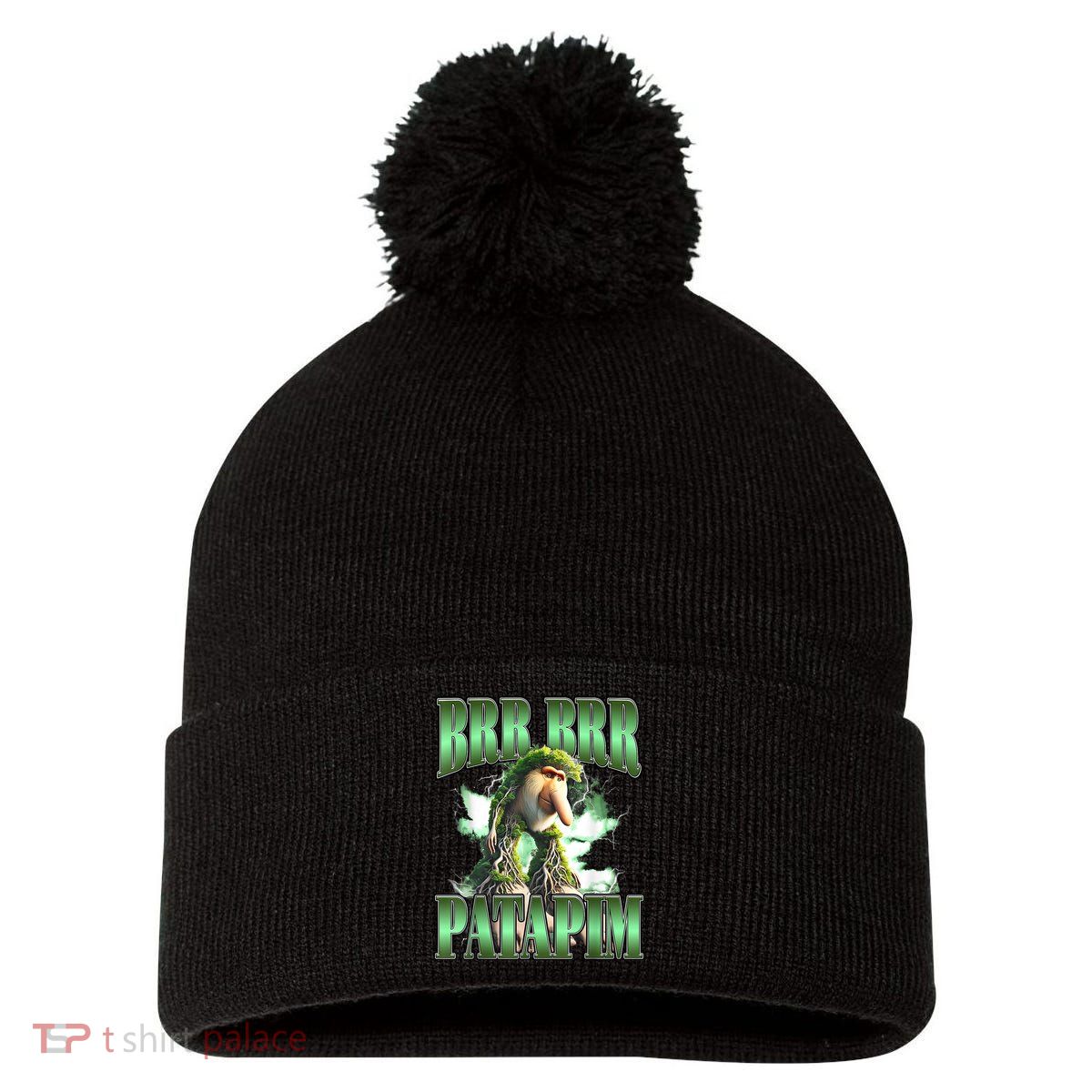 Brr Brr Patapim Italian Brainrot Meme Pom Pom 12in Knit Beanie