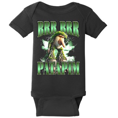Brr Brr Patapim Italian Brainrot Meme Baby Bodysuit