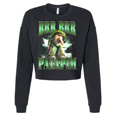 Brr Brr Patapim Italian Brainrot Meme Cropped Pullover Crew