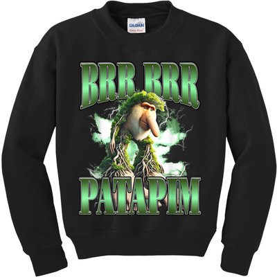 Brr Brr Patapim Italian Brainrot Meme Kids Sweatshirt